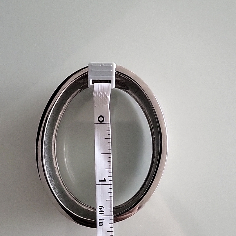 Silver Pebbled Hinge Bangle Bracelet - image 7